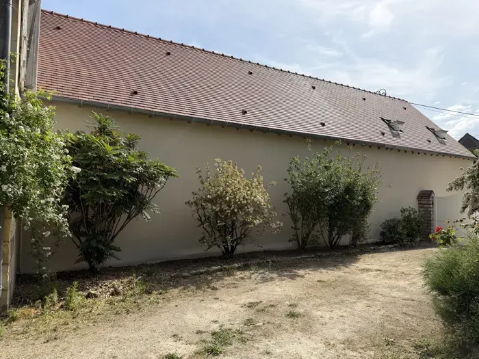 Ravalement à la chaux, façade côté jardin