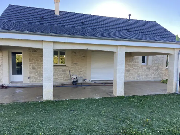 Façade et terrasse après finition