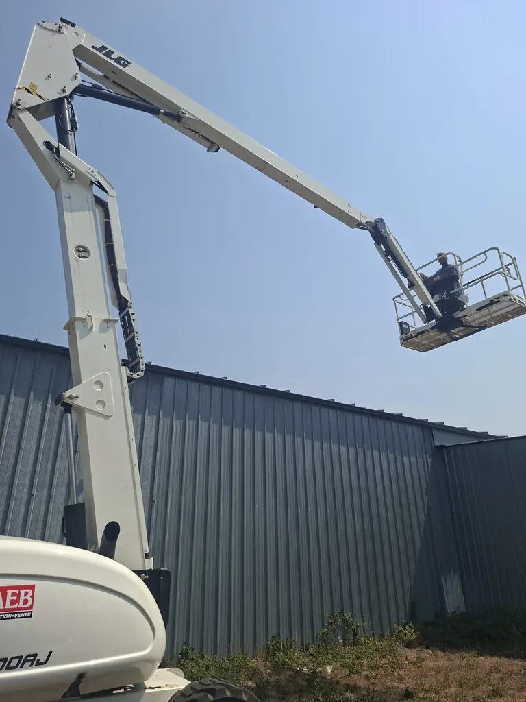 Accès à l’installation à l’aide d’une nacelle